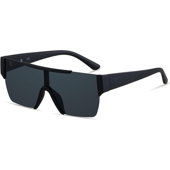 Square Sunglasses Flat Top Mirrored Sunnies Shades UV Protection main image 4